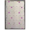 Modulable brodé de carrés colorés (0.70x2.2 m - Fuchsia)