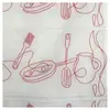 LINDER Modulable brodé ustensiles de cuisine (0.45x1.8 m - Rouge)