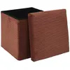 BUT Pouf pliable SCOTT Terracotta