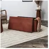 Banc Coffre Pliable Côtelé "Scott" 76cm Terracotta