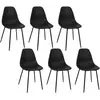 Lot de 6 Chaises "Gustav" 87cm Noir