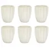 HOME DECO FACTORY Lot de 6 Tasses à Café "Vlora" 12cl Beige