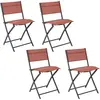 Lot de 4 Chaises de Jardin Elba 80cm Terracotta