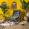 The Home Deco Factory Fauteuil détente de jardin en métal Dolce vita gris.