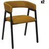 Fauteuil Design Atome Jaune - Lot De 2