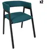 FAUTEUIL DESIGN ATOME BLEU