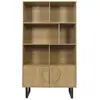 Bibliothèque en mdf et métal calypso