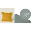 The Home Deco Factory Coussin gaufre vert sauge