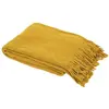 HOME DECO FACTORY The Plaid Chenille en Polyester avec Franges 120 x 150 cm