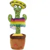 Peluche Déco Cactus Musical Dansant 31cm Vert