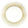 Miroir Mural - PARIS PRIX - Modèle Soleil Design - 60cm - Couleur Or - Intérieur