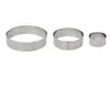 Lot de 3 Cadres à Pâtisserie Ronds 20cm Argent