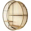 The Home Deco Factory Etagère ronde en métal et MDF Java