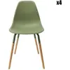 PARIS PRIX Chaise scandinave pieds métal et bois de hêtre Phenix (Lot de 2)