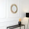 The Home Deco Factory - Miroir soleil en métal doré 60 cm