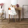 PARIS PRIX Chaise pieds imitation bois Poésie (Lot de 2)