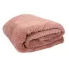 MOBILIBRICO Home Deco Factory - Plaid imitation fourure et Sherpa rose - 140x200 cm T.U