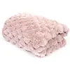 The Home Deco Factory - Plaid Imit Fourrure Opulence Rose 120x150cm