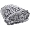 The Home Deco Factory Plaid en polyester imitation fourrure Opulence 120 x 150 cm