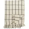 Home Deco Factory - Plaid jeté de lit à carreaux beige/noir - 125x150 cm T.U