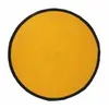 PARIS PRIX Mobilibrico - Tapis rond 120 cm en coton moutarde et noir