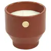 The Home Deco Factory - Bougie Parfumee Ciment Ocre Medaillon