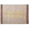 Home Deco Factory - Tapis en Coton imprimé doré Nude 120 x 170 cm