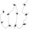 Guirlande Lumineuse - PARIS PRIX - 5m - Noir - 10 Ampoules LED - Extérieur