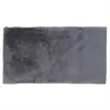 The Home Deco Factory - Tapis fin imitation fourrure 110 x 60 cm Gris