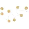 Guirlande Lumineuse 8 Led Boule Rotin 156cm Naturel - Paris Prix