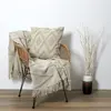 The Home Deco Factory - Coussin ethnique losanges en relief 40 x 40 cm