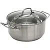 Non communiqué - Faitout inox avec couvercle en verre tous feux + induction 28 cm