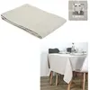 The Home Deco Factory - Nappe en coton Charme 140x250 cm beige