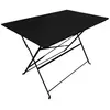 The Home Deco Factory - Table de jardin pliante Palerme 110 x 70 cm noir