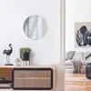 The Home Deco Factory - Miroir rond plat 55 cm en aluminium doré