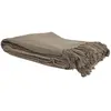 PARIS PRIX Jete De Canape Gaufre Taupe 170x250cm