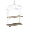 THE HOME DECO FACTORY Etagère décorative Cage à Oiseau en métal 31 x 15 x 51 cm