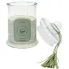 The Home Deco Factory - Bougie parfumée Bonbonnière 13,2 cm Vert - senteur figue