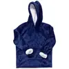 Sweat à Capuche Enfant "plaid" 66cm Bleu - Paris Prix