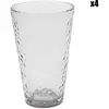 Home Deco Factory - 4 Verres martelés fumés transparent - 34 cl T.U