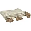 Paris Prix Plaid Nid d'Abeille "Gaufré" 125x150cm Beige & Taupe