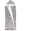 GENERIQUE Plaid Sweat Poncho Sherpa 130x170cm Gris