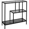 HOME DECO FACTORY - HD0083 - Etagere Edison Verre Fume 80X30X79.5Cm