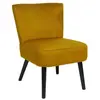 HOME DECO FACTORY Fauteuil Crapaud "Giulia" 76cm Jaune