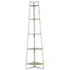 The Home Deco Factory - Etagère d'angle 5 niveaux en bois et métal