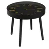 HOME DECO FACTORY Table d'Apppoint Horloge "Lounge" 50cm Noir