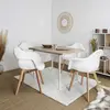 JARDIN DECO Fauteuil scandinave patchwork blanc Blanc