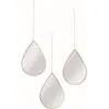The Home Deco Factory - Miroir suspendu goutte doré (Lot de 3)