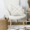 Home Deco Factory - Coussin bouclette beige - 40x40 cm T.U