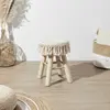 Tabouret en Bois "Pampa" 40cm Beige